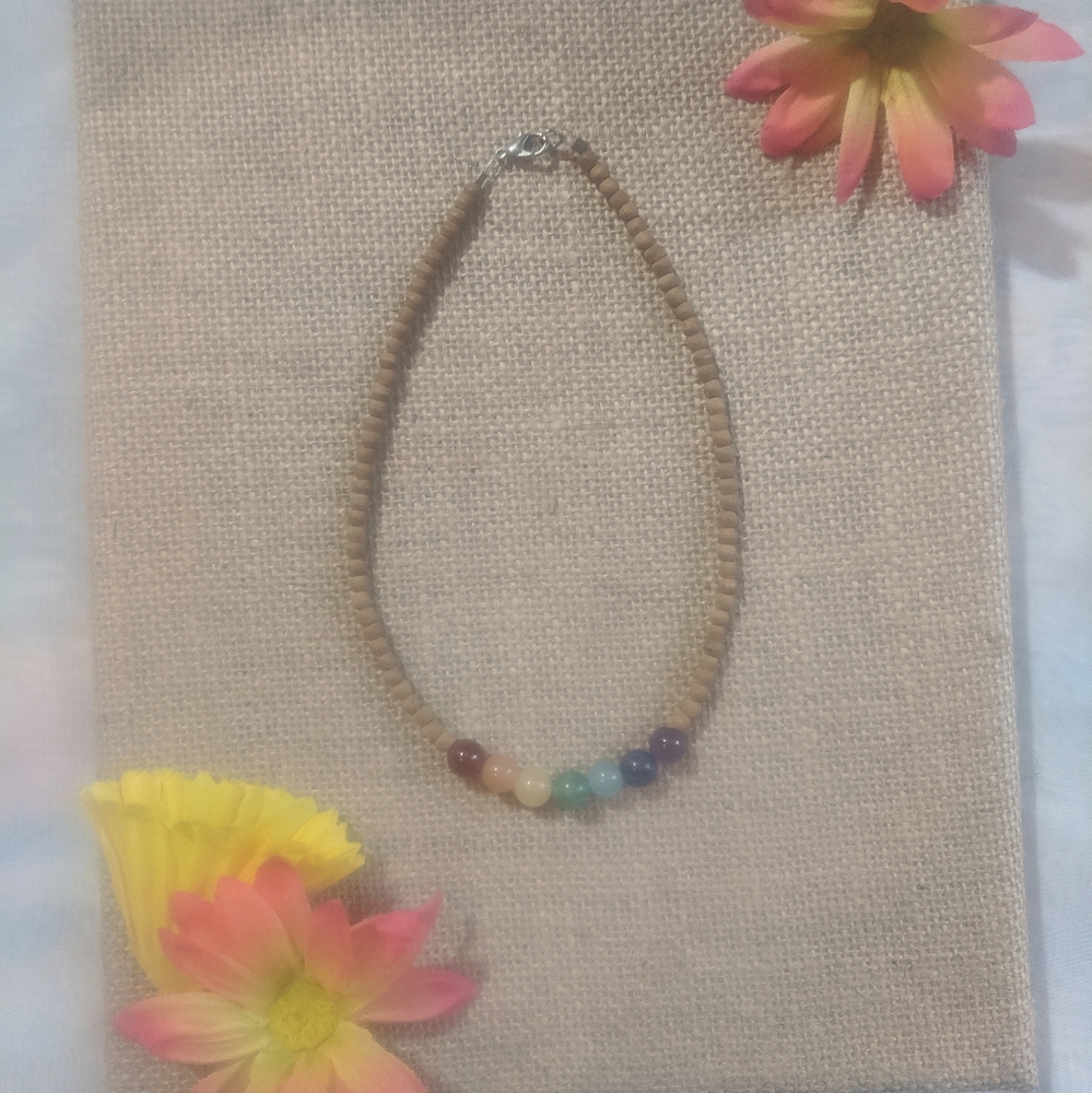 Chakra gemstone choker
